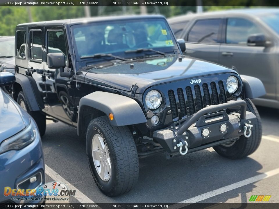 2017 Jeep Wrangler Unlimited Sport 4x4 Black / Black Photo #3