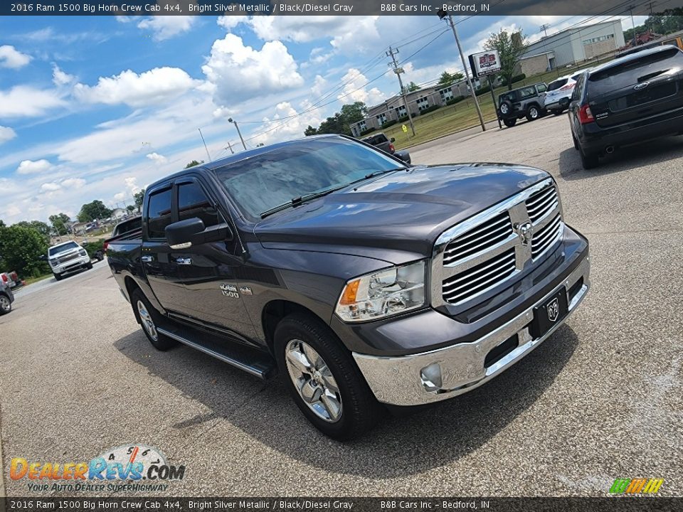 2016 Ram 1500 Big Horn Crew Cab 4x4 Bright Silver Metallic / Black/Diesel Gray Photo #26