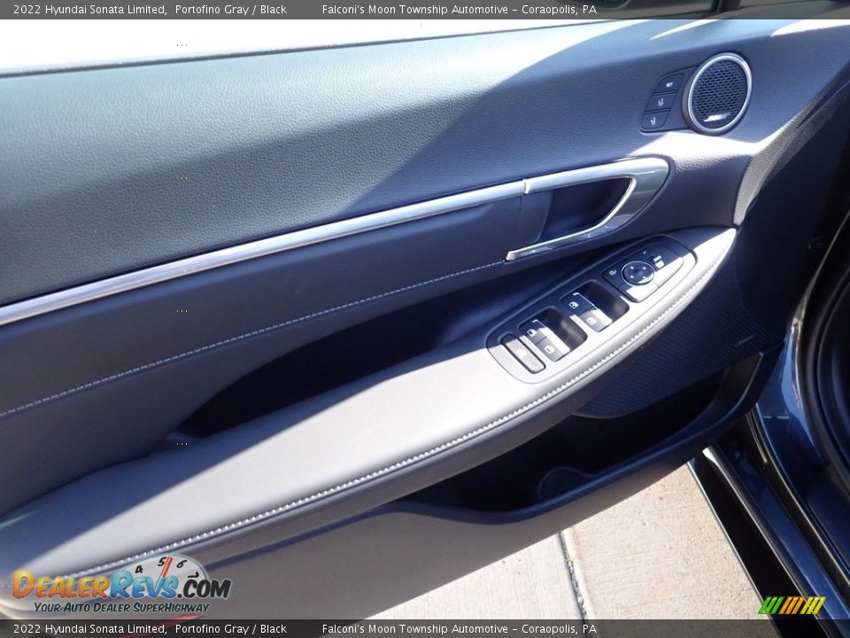 2022 Hyundai Sonata Limited Portofino Gray / Black Photo #13