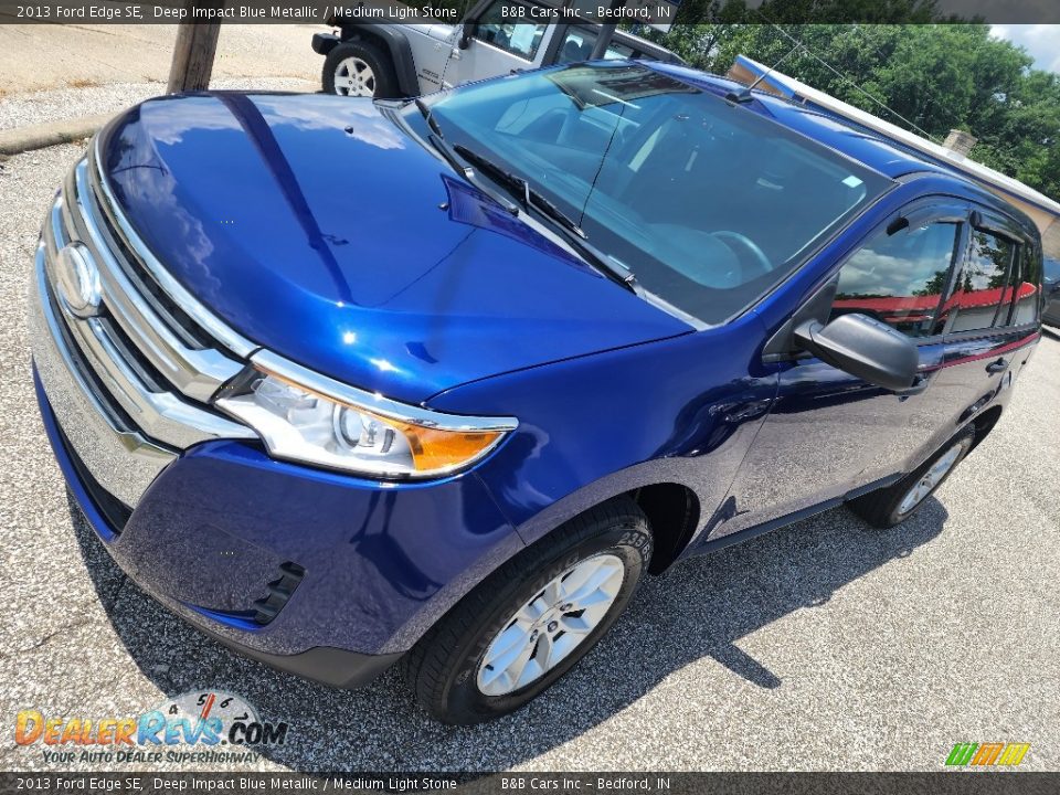 2013 Ford Edge SE Deep Impact Blue Metallic / Medium Light Stone Photo #2