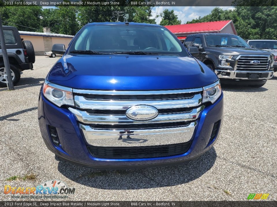 2013 Ford Edge SE Deep Impact Blue Metallic / Medium Light Stone Photo #3