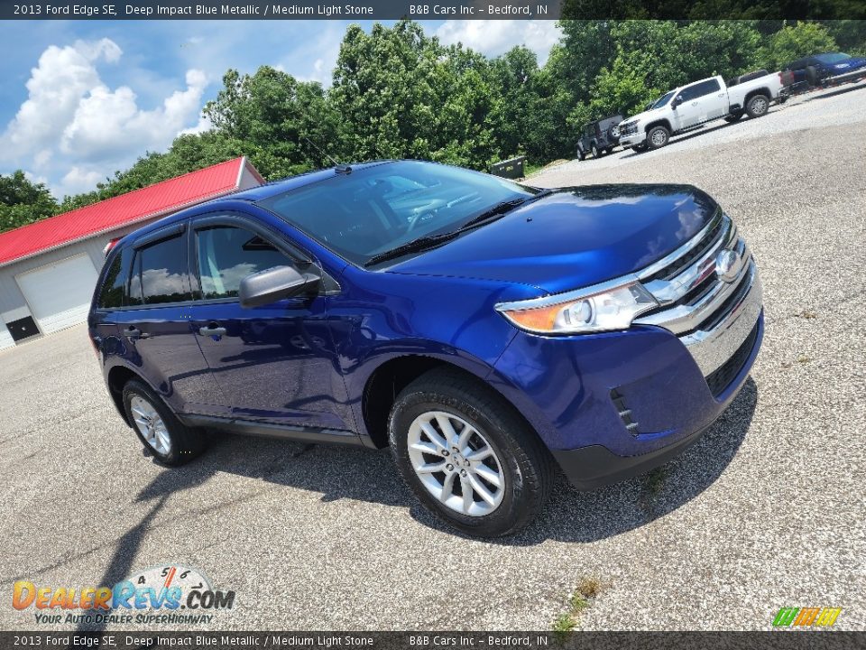 2013 Ford Edge SE Deep Impact Blue Metallic / Medium Light Stone Photo #4