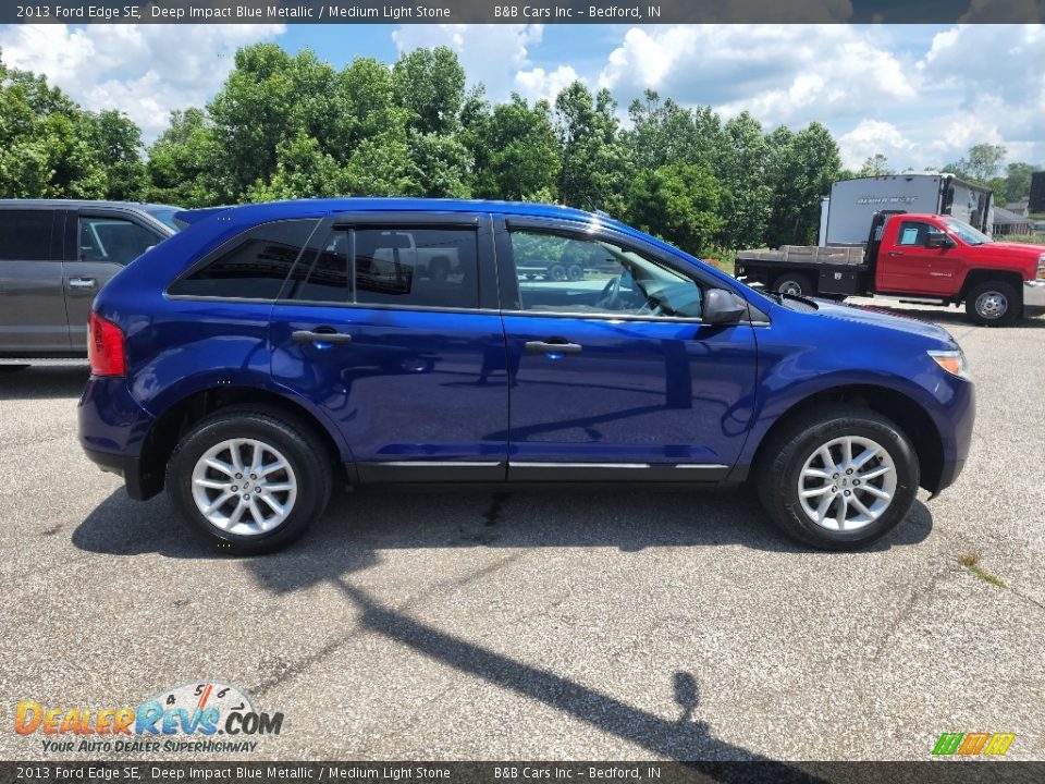 2013 Ford Edge SE Deep Impact Blue Metallic / Medium Light Stone Photo #5