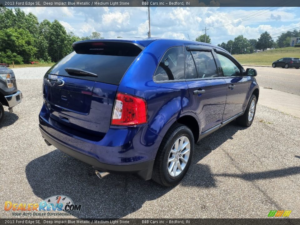 2013 Ford Edge SE Deep Impact Blue Metallic / Medium Light Stone Photo #6