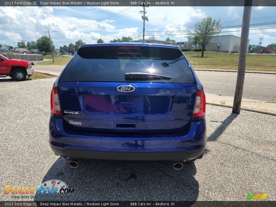 2013 Ford Edge SE Deep Impact Blue Metallic / Medium Light Stone Photo #7