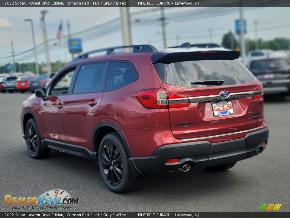 2022 Subaru Ascent Onyx Edition Crimson Red Pearl / Gray StarTex Photo #4