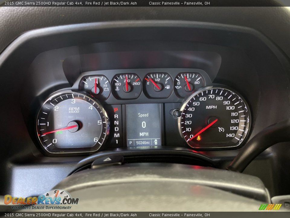 2015 GMC Sierra 2500HD Regular Cab 4x4 Gauges Photo #3