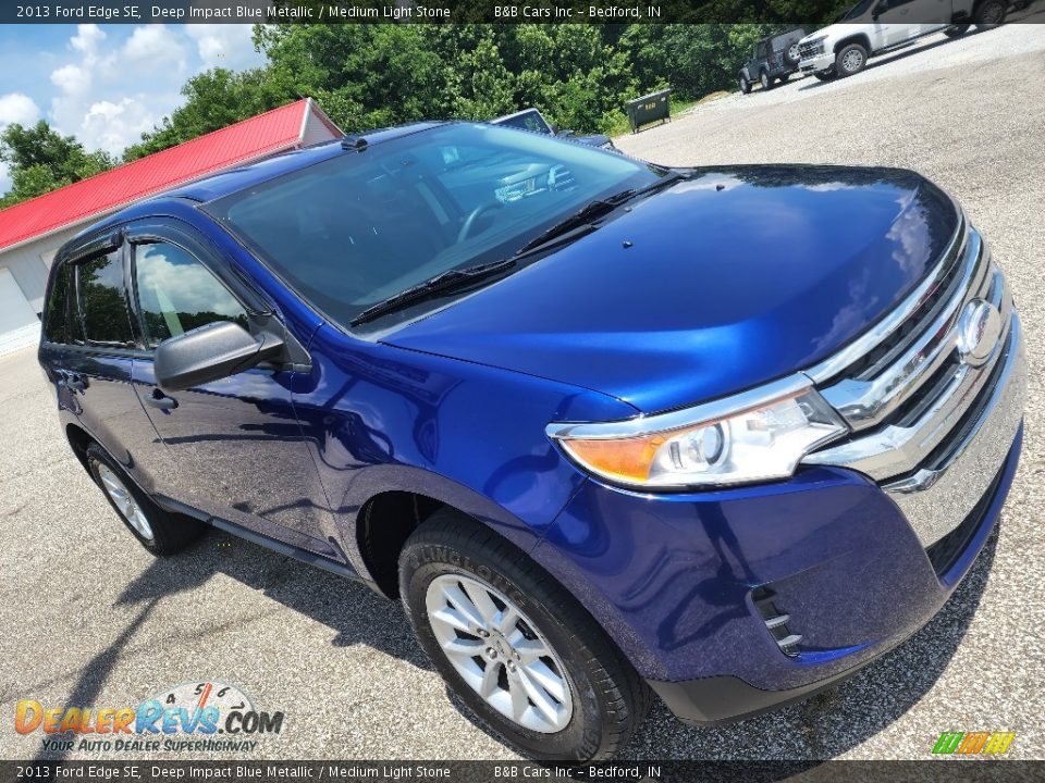 2013 Ford Edge SE Deep Impact Blue Metallic / Medium Light Stone Photo #24