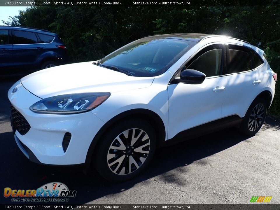 2020 Ford Escape SE Sport Hybrid 4WD Oxford White / Ebony Black Photo #1