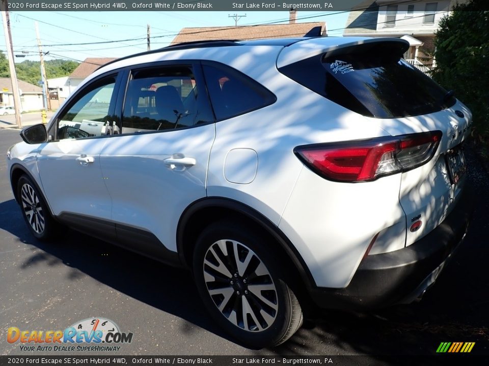 2020 Ford Escape SE Sport Hybrid 4WD Oxford White / Ebony Black Photo #2