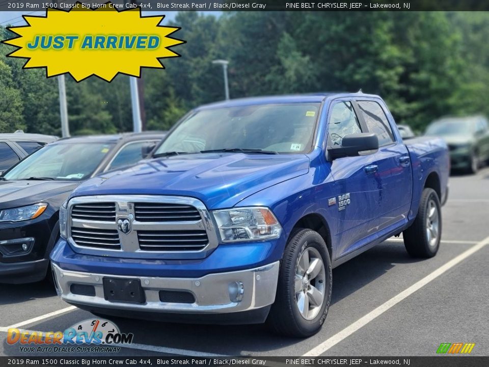 2019 Ram 1500 Classic Big Horn Crew Cab 4x4 Blue Streak Pearl / Black/Diesel Gray Photo #1