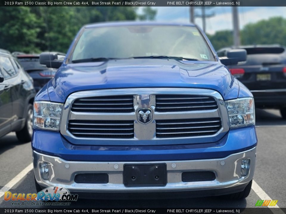 2019 Ram 1500 Classic Big Horn Crew Cab 4x4 Blue Streak Pearl / Black/Diesel Gray Photo #2