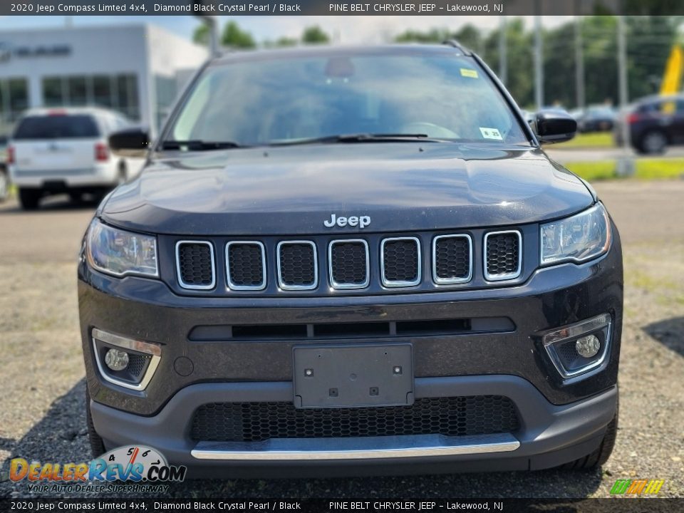 2020 Jeep Compass Limted 4x4 Diamond Black Crystal Pearl / Black Photo #2