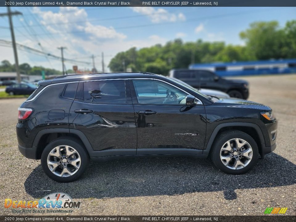 2020 Jeep Compass Limted 4x4 Diamond Black Crystal Pearl / Black Photo #5