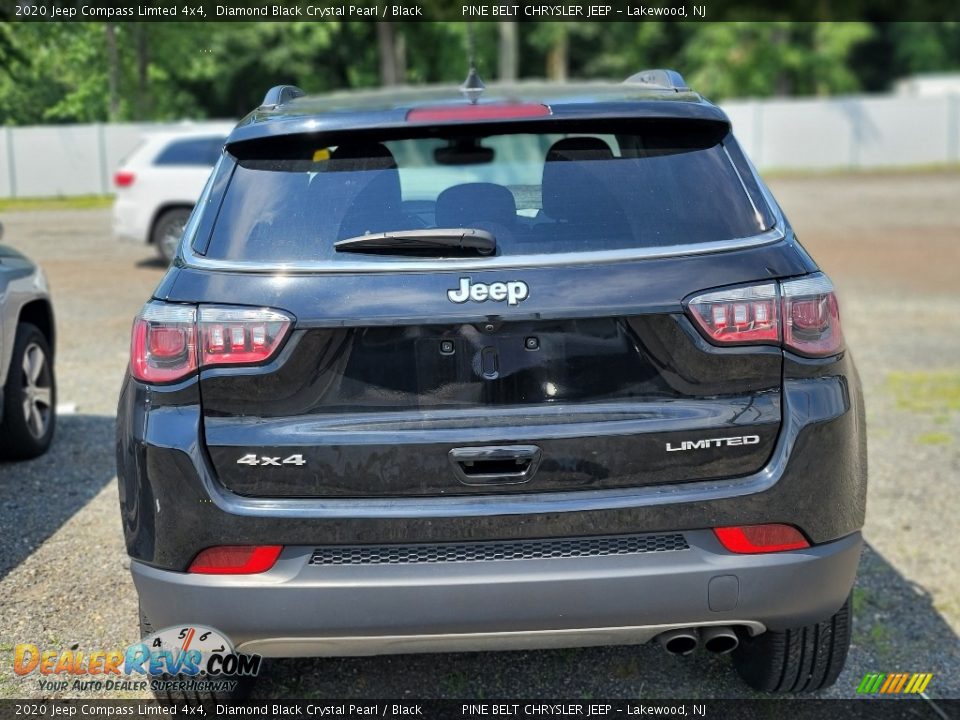 2020 Jeep Compass Limted 4x4 Diamond Black Crystal Pearl / Black Photo #7