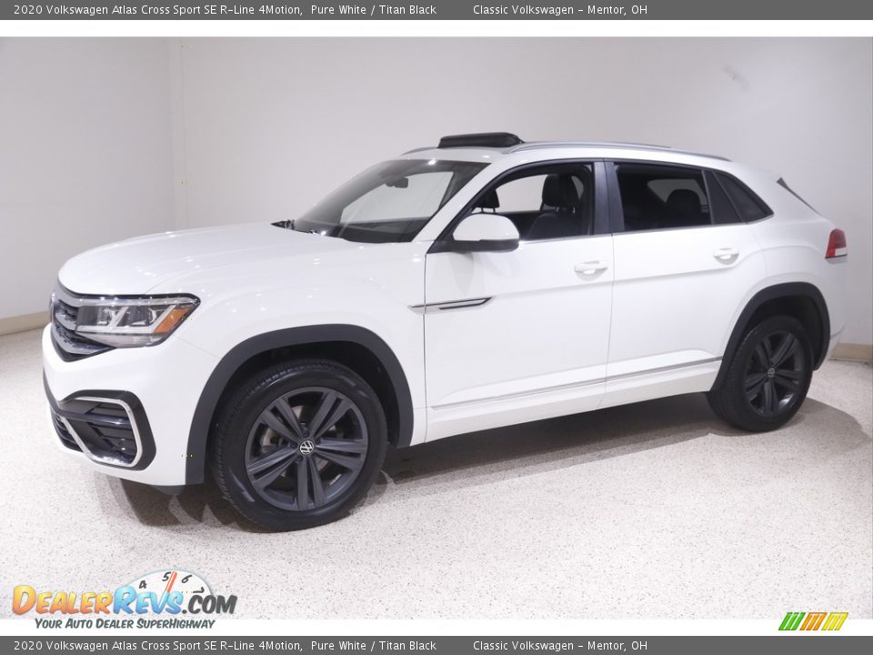 2020 Volkswagen Atlas Cross Sport SE R-Line 4Motion Pure White / Titan Black Photo #3
