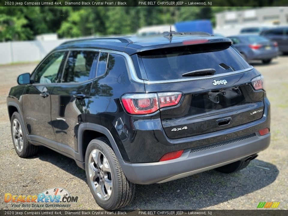 2020 Jeep Compass Limted 4x4 Diamond Black Crystal Pearl / Black Photo #8