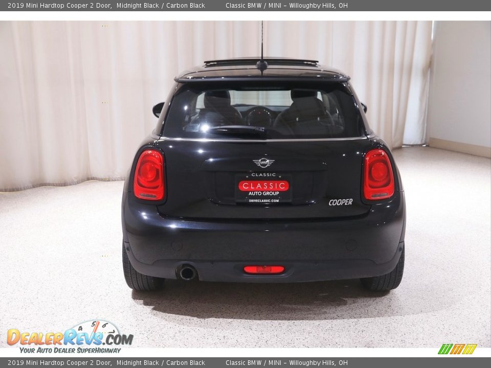 2019 Mini Hardtop Cooper 2 Door Midnight Black / Carbon Black Photo #18