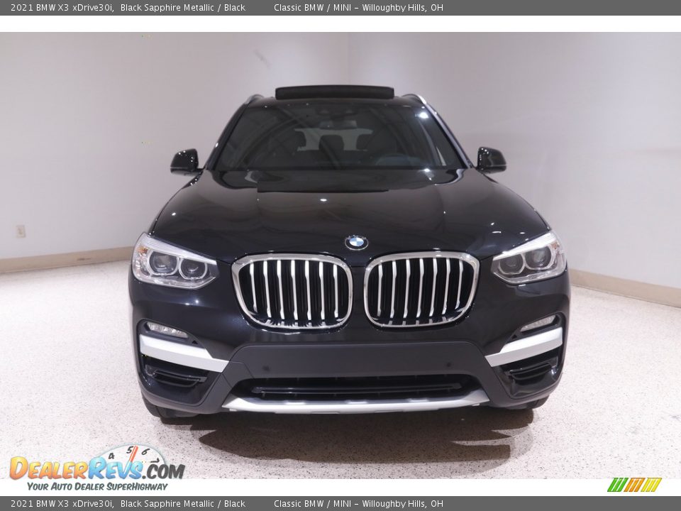 2021 BMW X3 xDrive30i Black Sapphire Metallic / Black Photo #2