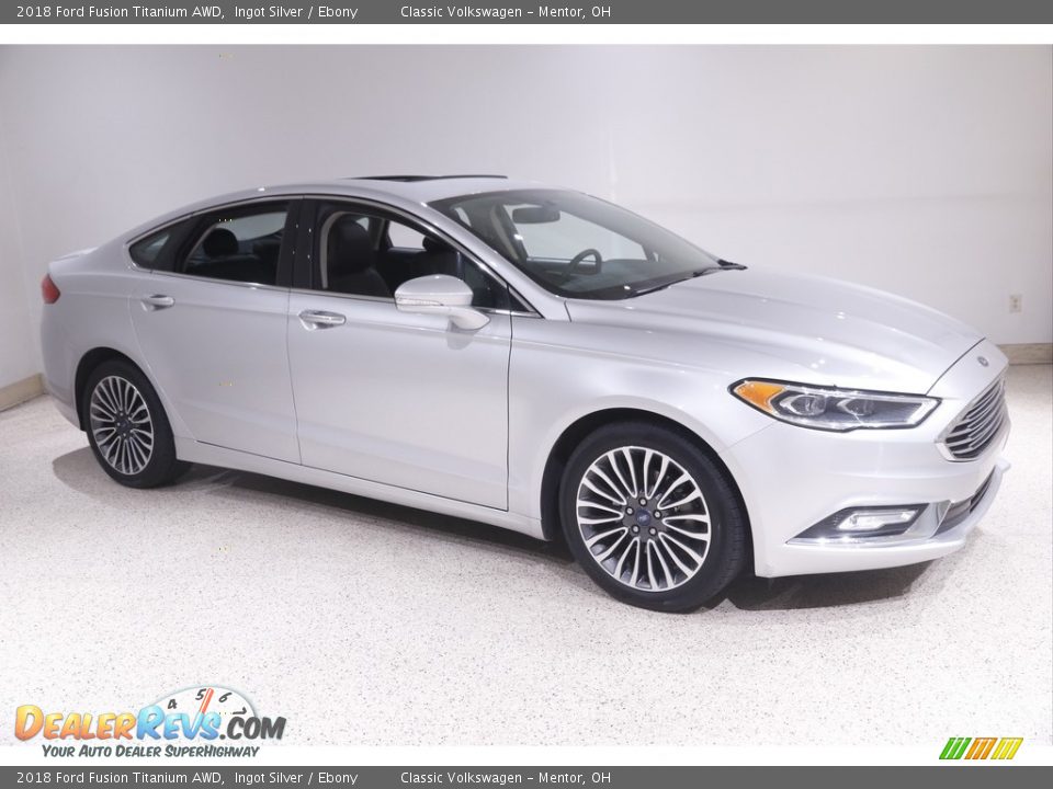 Ingot Silver 2018 Ford Fusion Titanium AWD Photo #1