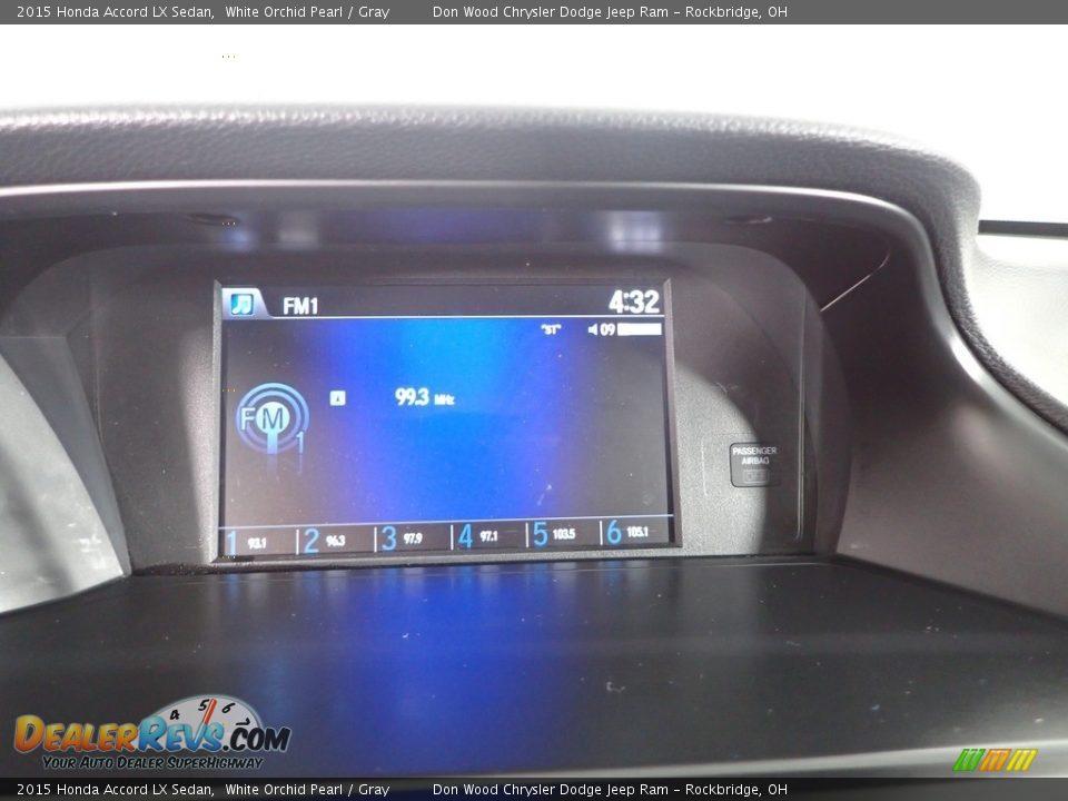 2015 Honda Accord LX Sedan White Orchid Pearl / Gray Photo #2