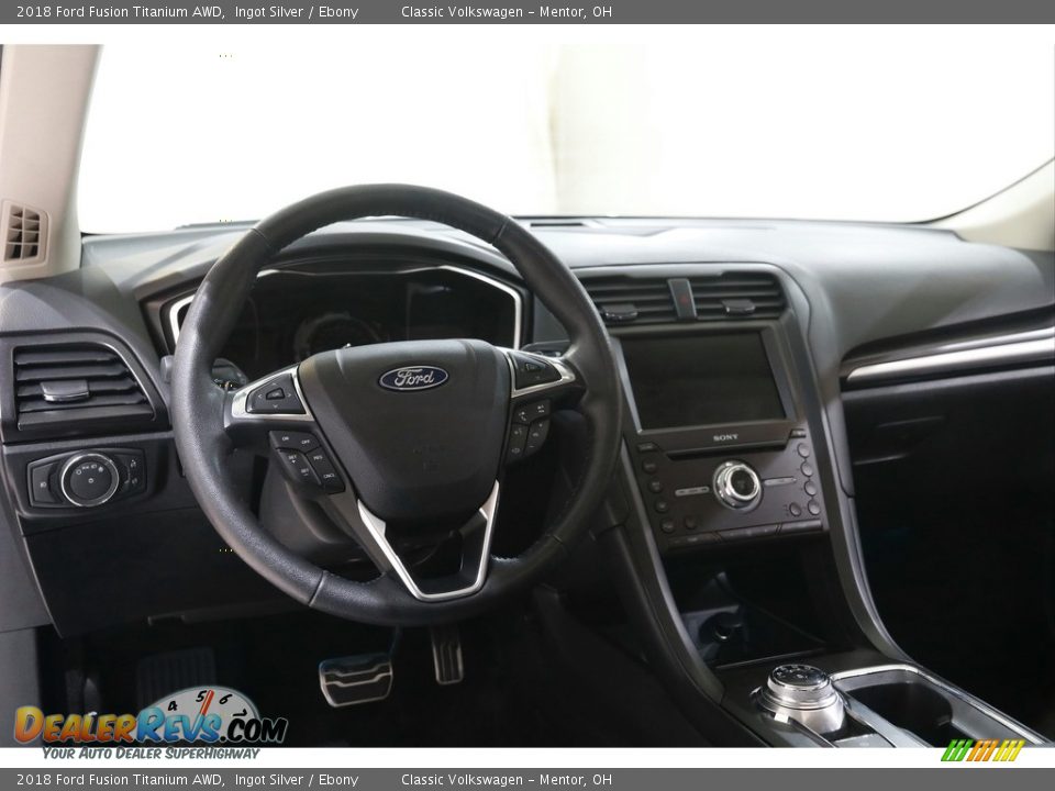 2018 Ford Fusion Titanium AWD Ingot Silver / Ebony Photo #7