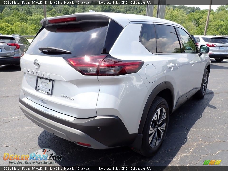 2021 Nissan Rogue SV AWD Brilliant Silver Metallic / Charcoal Photo #7