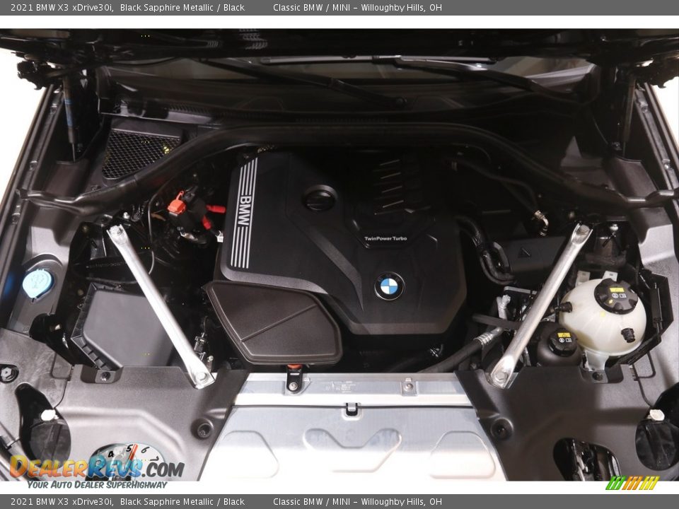 2021 BMW X3 xDrive30i Black Sapphire Metallic / Black Photo #21