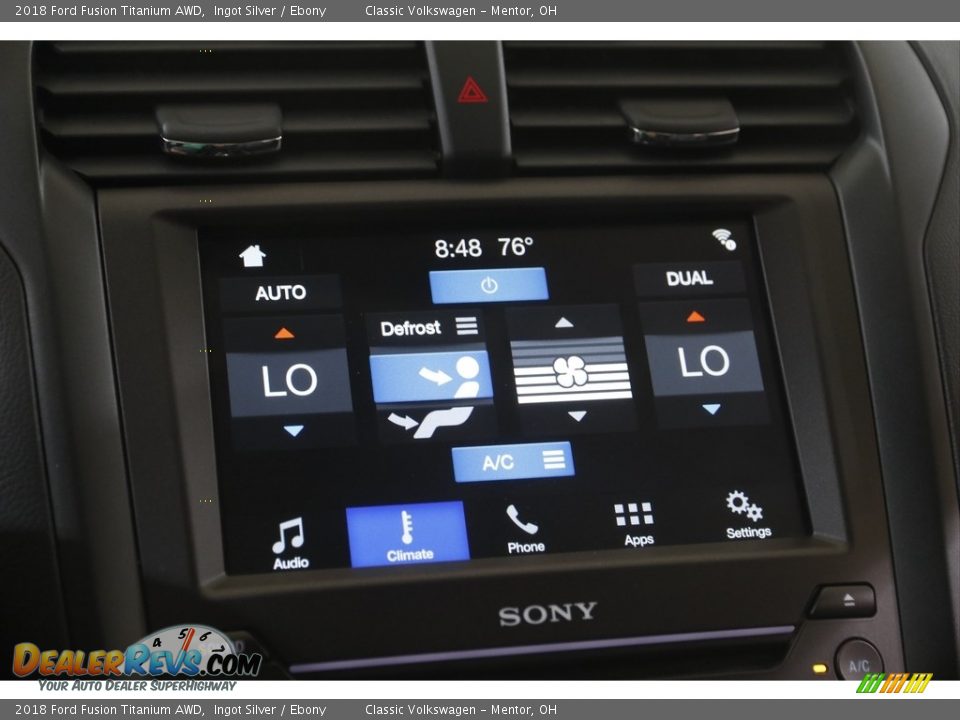 Controls of 2018 Ford Fusion Titanium AWD Photo #12