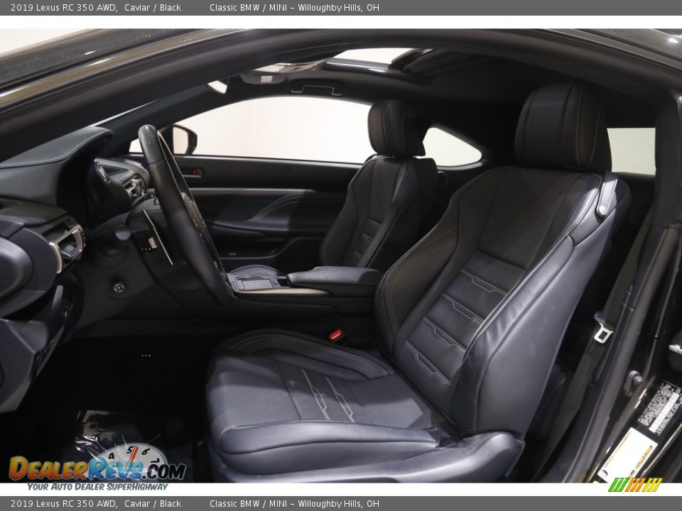 Black Interior - 2019 Lexus RC 350 AWD Photo #5