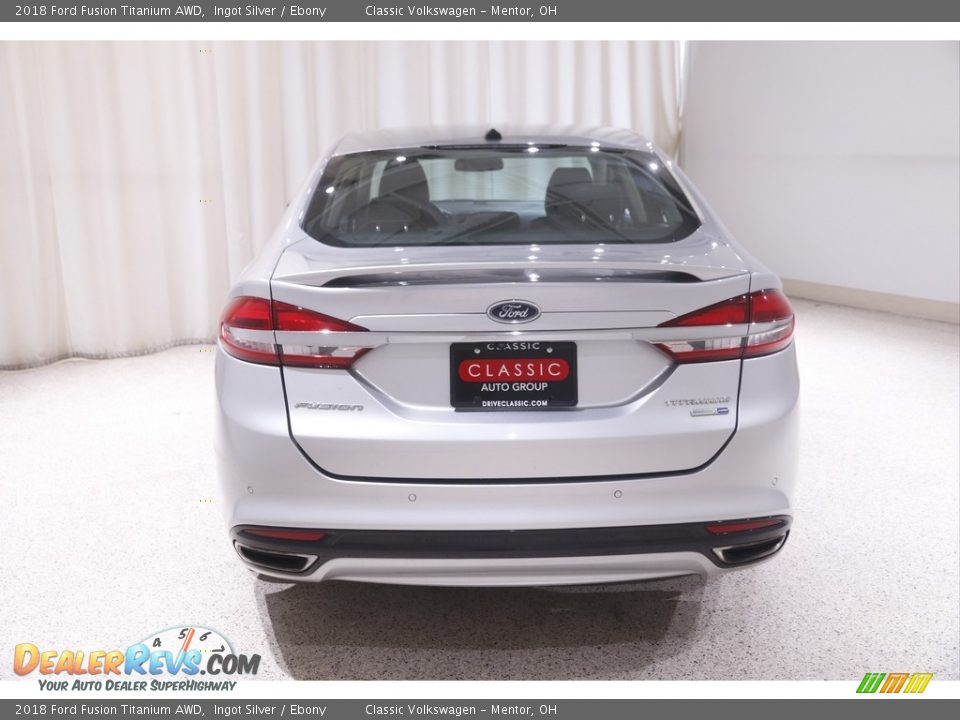 2018 Ford Fusion Titanium AWD Ingot Silver / Ebony Photo #19