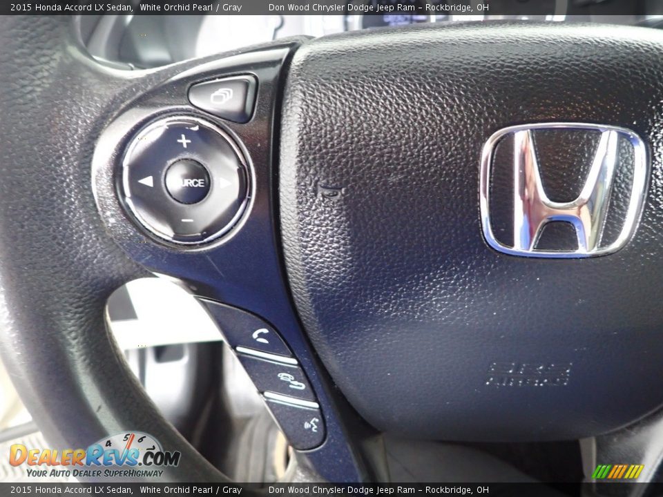 2015 Honda Accord LX Sedan White Orchid Pearl / Gray Photo #16