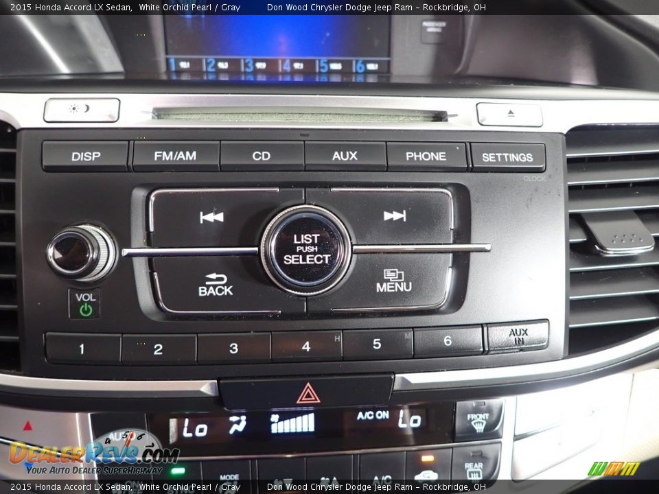 2015 Honda Accord LX Sedan White Orchid Pearl / Gray Photo #19