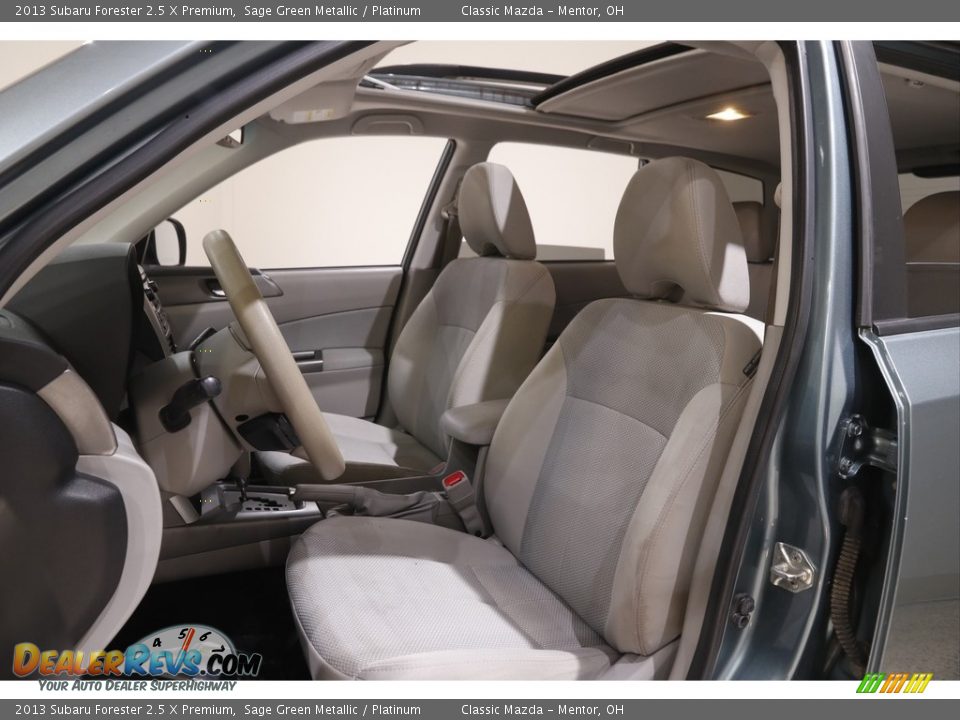 2013 Subaru Forester 2.5 X Premium Sage Green Metallic / Platinum Photo #5