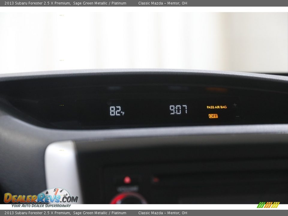2013 Subaru Forester 2.5 X Premium Sage Green Metallic / Platinum Photo #10