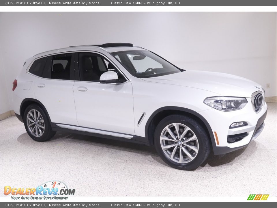 2019 BMW X3 xDrive30i Mineral White Metallic / Mocha Photo #1