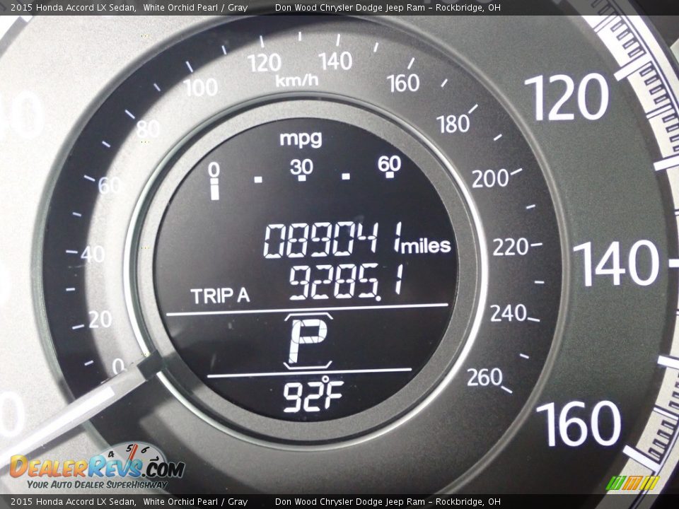 2015 Honda Accord LX Sedan White Orchid Pearl / Gray Photo #31