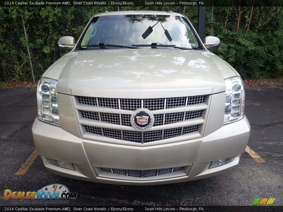 2014 Cadillac Escalade Premium AWD Silver Coast Metallic / Ebony/Ebony Photo #3