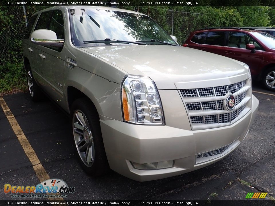 2014 Cadillac Escalade Premium AWD Silver Coast Metallic / Ebony/Ebony Photo #4