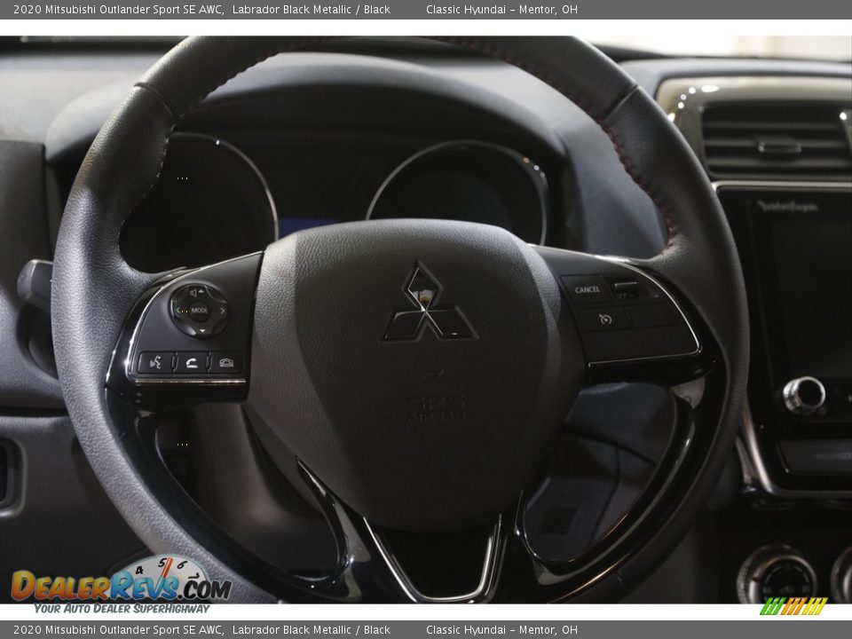 2020 Mitsubishi Outlander Sport SE AWC Labrador Black Metallic / Black Photo #7