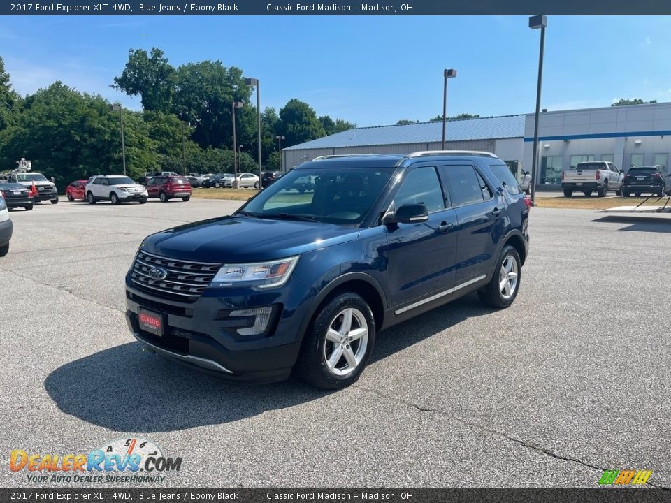2017 Ford Explorer XLT 4WD Blue Jeans / Ebony Black Photo #1