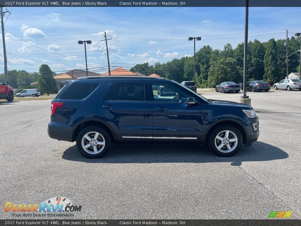 2017 Ford Explorer XLT 4WD Blue Jeans / Ebony Black Photo #4