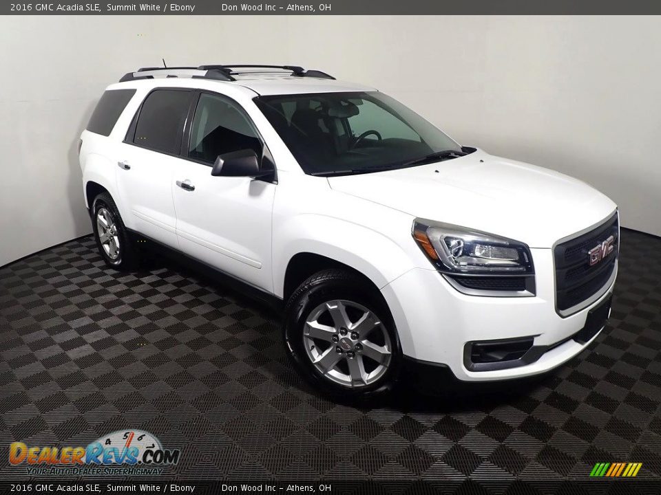 2016 GMC Acadia SLE Summit White / Ebony Photo #3