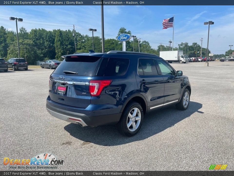 2017 Ford Explorer XLT 4WD Blue Jeans / Ebony Black Photo #5