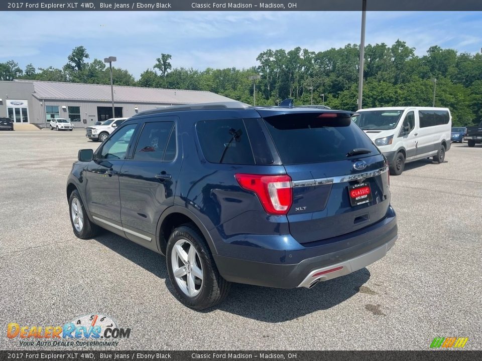 2017 Ford Explorer XLT 4WD Blue Jeans / Ebony Black Photo #6
