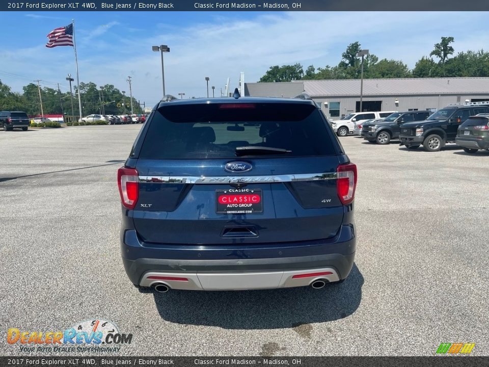 2017 Ford Explorer XLT 4WD Blue Jeans / Ebony Black Photo #7