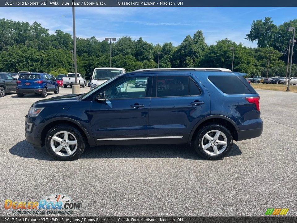 2017 Ford Explorer XLT 4WD Blue Jeans / Ebony Black Photo #8