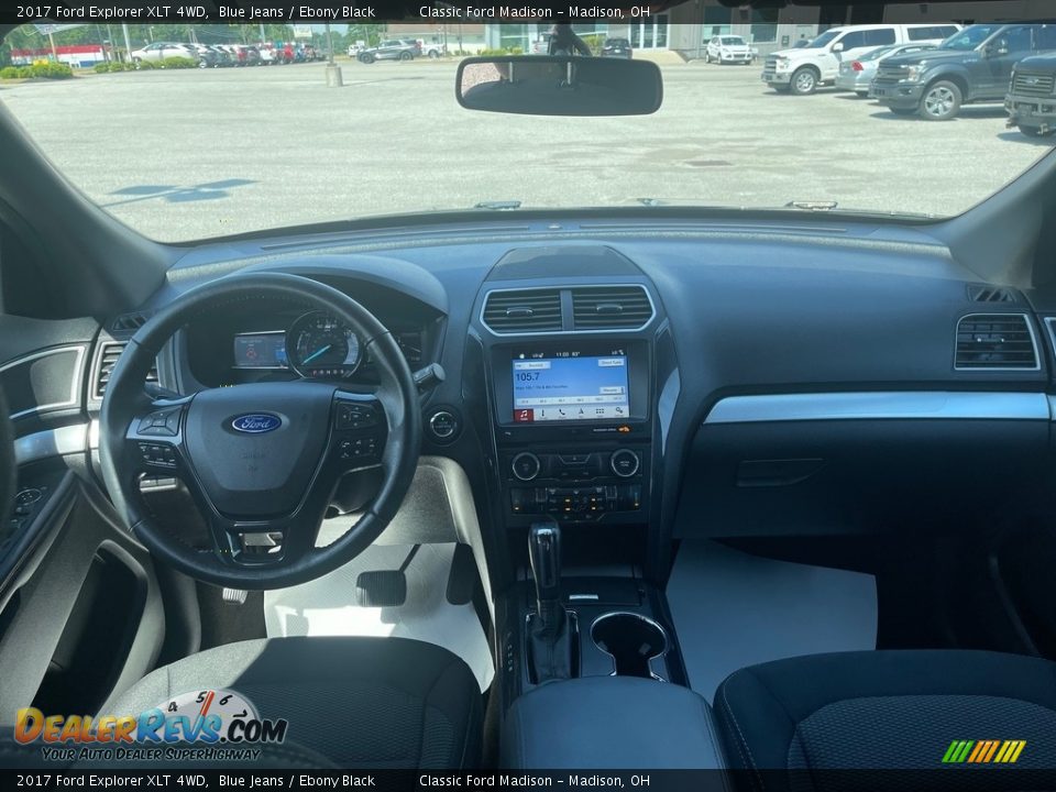 2017 Ford Explorer XLT 4WD Blue Jeans / Ebony Black Photo #9