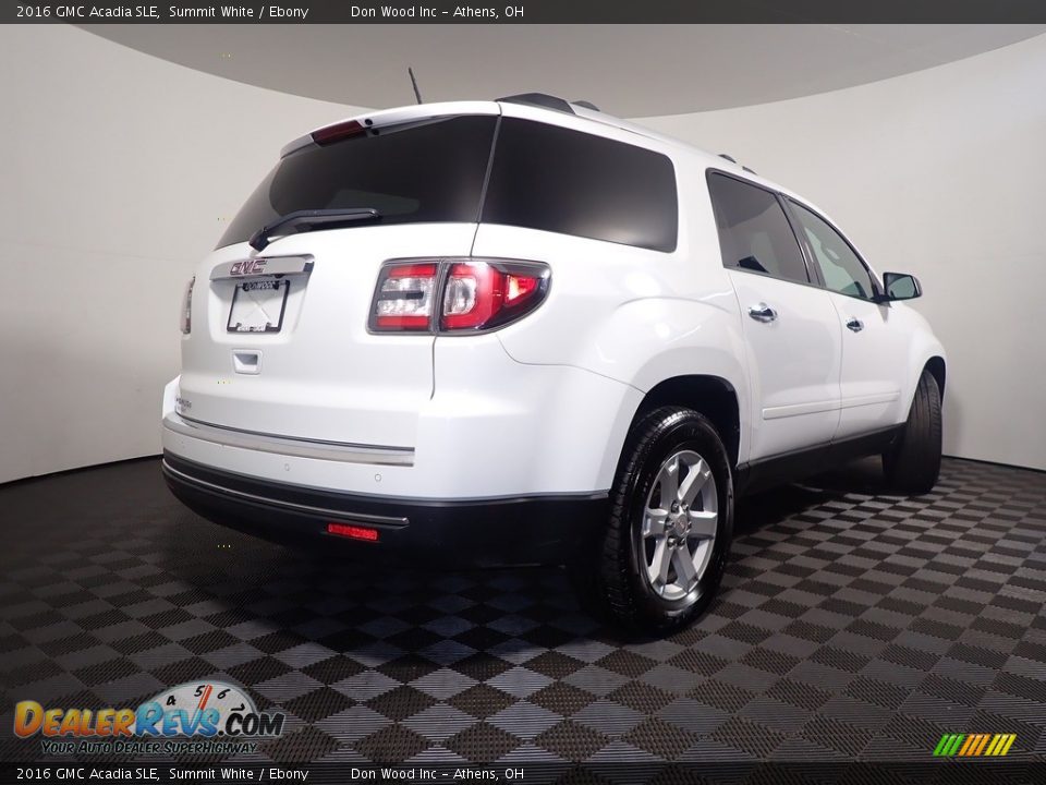 2016 GMC Acadia SLE Summit White / Ebony Photo #16