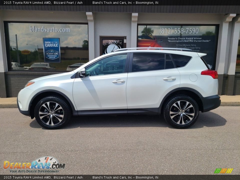 2015 Toyota RAV4 Limited AWD Blizzard Pearl / Ash Photo #1